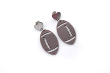 Load image into Gallery viewer, Football Dangle Earrings