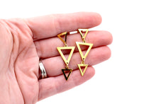 Load image into Gallery viewer, Triple Triangle Dangles