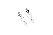 Load image into Gallery viewer, Triple Triangle Dangles