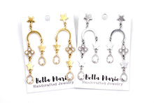 Load image into Gallery viewer, Asymmetrical Star Earrings