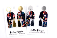 Load image into Gallery viewer, Floral Cactus Dangles