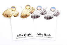 Load image into Gallery viewer, Oversized Wing Post Earrings