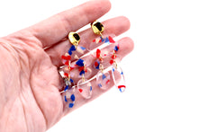 Load image into Gallery viewer, Abstract Terrazzo Dangle Earrings