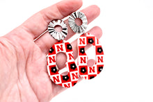 Load image into Gallery viewer, Retro Huskers Dangle Earrings