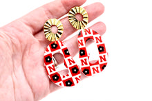 Load image into Gallery viewer, Retro Huskers Dangle Earrings