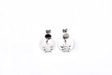 Load image into Gallery viewer, Rhinestone Star Crescent Earrings