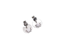 Load image into Gallery viewer, Rhinestone Star Crescent Earrings