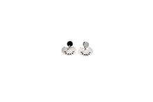 Load image into Gallery viewer, Rhinestone Star Crescent Earrings