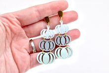 Load image into Gallery viewer, Blue Pumpkin Earrings
