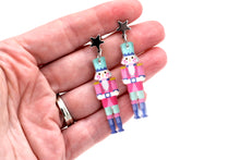 Load image into Gallery viewer, Pink Nutcracker Earrings