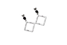 Load image into Gallery viewer, Textured Diamond Earrings