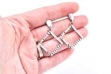 Load image into Gallery viewer, Textured Diamond Earrings