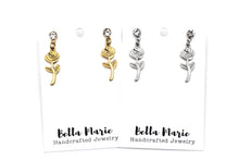 Load image into Gallery viewer, Simple Rose Dangle Earrings