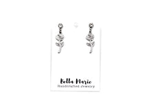Load image into Gallery viewer, Simple Rose Dangle Earrings