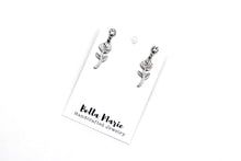 Load image into Gallery viewer, Simple Rose Dangle Earrings