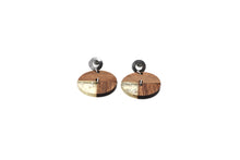 Load image into Gallery viewer, Round Wood Earrings