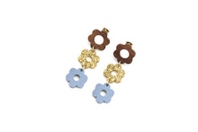 Load image into Gallery viewer, Triple Flower Earrings