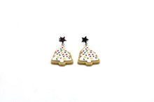 Load image into Gallery viewer, Christmas Tree Cookie Earrings