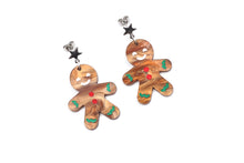 Load image into Gallery viewer, Gingerbread Acrylic Earrings