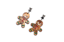 Load image into Gallery viewer, Gingerbread Acrylic Earrings