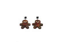 Load image into Gallery viewer, Gingerbread Acrylic Earrings