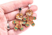 Load image into Gallery viewer, Gingerbread Acrylic Earrings