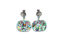Load image into Gallery viewer, Colorful Glitter Pumpkin Earrings