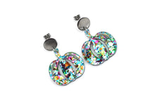 Load image into Gallery viewer, Colorful Glitter Pumpkin Earrings