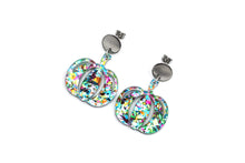 Load image into Gallery viewer, Colorful Glitter Pumpkin Earrings