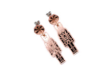 Load image into Gallery viewer, Metallic Nutcracker Earrings