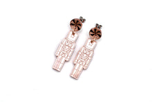 Load image into Gallery viewer, Metallic Nutcracker Earrings