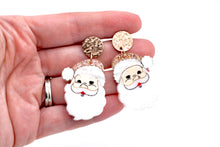 Load image into Gallery viewer, Santa Face Earrings