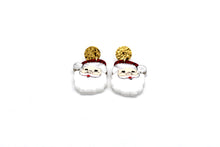 Load image into Gallery viewer, Santa Face Earrings