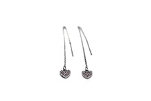 Load image into Gallery viewer, Heart Threader Earrings