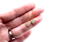 Load image into Gallery viewer, Heart Threader Earrings