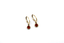 Load image into Gallery viewer, Red Lever Back Earrings