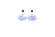 Load image into Gallery viewer, Pastel Flower Earrings, Pastel Floral Earrings, Acrylic Flower Earrings, Glitter Flower Earrings, Pastel Earrings, Floral Earrings