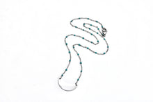 Load image into Gallery viewer, Silver Crescent Necklace