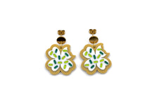 Load image into Gallery viewer, Clover Cookie Earrings