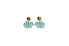 Load image into Gallery viewer, Rattan Style Clover Earrings