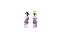 Load image into Gallery viewer, Purple Easter Egg Earrings
