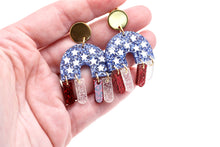Load image into Gallery viewer, Patriotic Arch Earrings