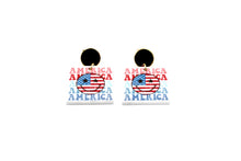 Load image into Gallery viewer, Smiley Face America Earrings