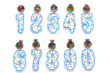 Load image into Gallery viewer, Birthday Number Candle Earrings