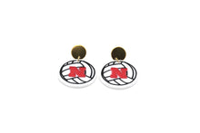 Load image into Gallery viewer, Huskers Volleyball Earrings