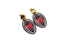 Load image into Gallery viewer, Huskers Football Earrings