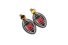 Load image into Gallery viewer, Huskers Football Earrings