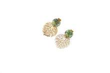 Load image into Gallery viewer, Filigree Monstera Earrings