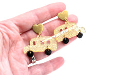 Load image into Gallery viewer, School Bus Earrings