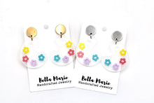 Load image into Gallery viewer, Floral Paint Palette Earrings